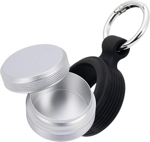 Premium Keychain Case – Small Metal Pill Case Travel Pill Box, Waterproof Durable Pill Holder Container, Portable Medicine Pill Organizer for Earplugs, Jewelry, Compatible with Loop, Vibes & Eargasm in Kuwait