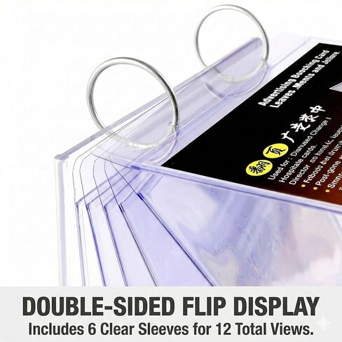 حامل قائمة قابل للطي مقاس A6 مع 6 صفحات PVC (12 عرضًا) لورق مقاس 4×6 بوصة، شاشة عرض شفافة على سطح الطاولة مع قاعدة ثابتة + 4 أكواب شفط من السيليكون لطاولة المطاعم والمقهى in Kuwait