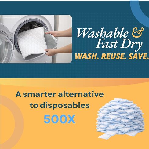 Washable Underpads 36"x36" (4 Pack) Reusable Bed Pads – Waterproof Incontinence Bed Pads Washable, Ultra Absorbent, Fast-Drying Cooling Comfort, Leakproof Bed Protection for Adults & Seniors in Saudi Arabia