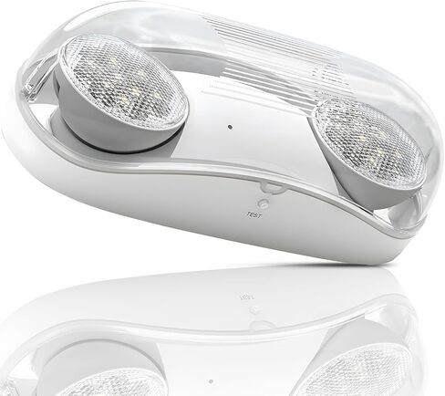 Outdoor Emergency Light with Battery Backup, Exterior Emergency Exit Light Hardwired, Wet Location LED Egress Lights, Waterproof Commercial Emergency Lighting Fixture, 120-347V, UL Listed (12 Pack) in Kuwait