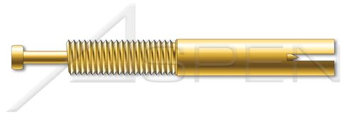 (100 pcs) 1/4" X 1-3/4", Expansion Pin Anchors, Steel, Yellow Zinc in Kuwait