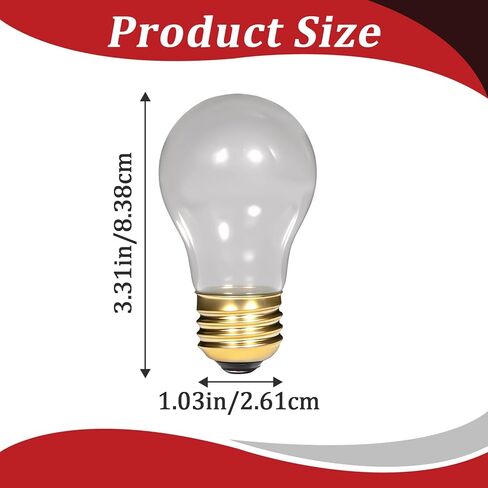 10 قطع من مصابيح الحرارة 02.30.265 المتوافقة مع جهاز تسخين الطعام Hatco، قاعدة E26 بقدرة 40 وات، لمبة المصباح الحراري لتدفئة الطعام، مقاومة لدرجة الحرارة العالية، أرقام بديلة 02.30.265.00 in Kuwait