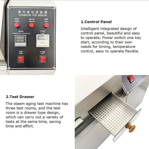 110V Steam Aging Test Machine, 304 Stainless Steel Environmental Testing Machine for Electronic Components Life Acceleration Simulation ±0.5℃ 3000W in Kuwait
