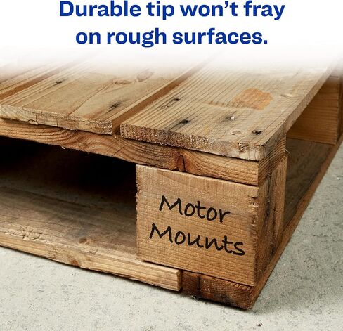 Avery Marks-A-Lot Permanent Markers, Regular Desk-Style Size, Chisel Tip, Water and Wear Resistant, 12 Green Markers (07885) in Kuwait