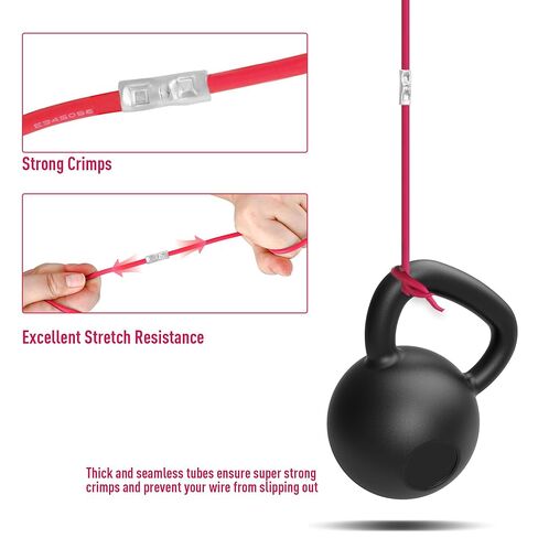 Kuject Non Insulated Butt Connectors 22-6 AWG, 200PCS Uninsulated Wiring Crimps Terminals Kit, Tinned Pure Copper Wire Butt Splice Connectors for Electrical DIY in Kuwait
