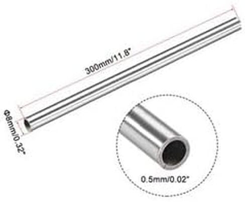#US 7mm ID 8mm OD 300mm Length 0.5mm Wall 304 Stainless Steel Capillary Tube in Saudi Arabia