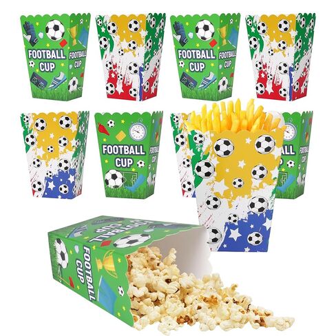 Sveikie 40-Pack Mini Disposable Popcorn Boxes, Soccer Snack Boxes, Popcorn Bags For Party,Carnival, Birthday, Movie Night Supplies,Popcorn Boxes For Party in Saudi Arabia