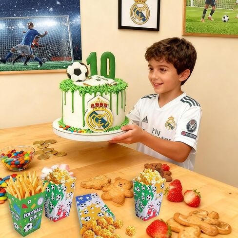 Sveikie 40-Pack Mini Disposable Popcorn Boxes, Soccer Snack Boxes, Popcorn Bags For Party,Carnival, Birthday, Movie Night Supplies,Popcorn Boxes For Party in Saudi Arabia