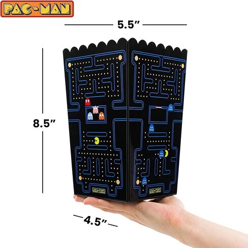 حاوية دلو الفشار مقاس 8.5 بوصة من PAC-MAN Maze | يحمل 3 لتر in Saudi Arabia