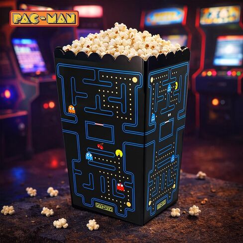 حاوية دلو الفشار مقاس 8.5 بوصة من PAC-MAN Maze | يحمل 3 لتر in Saudi Arabia