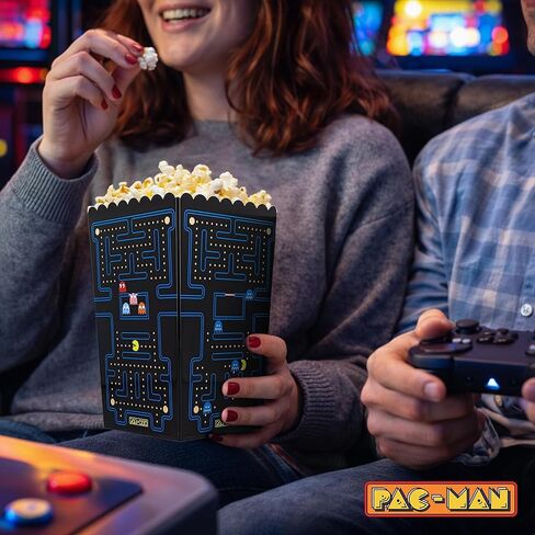 حاوية دلو الفشار مقاس 8.5 بوصة من PAC-MAN Maze | يحمل 3 لتر in Saudi Arabia