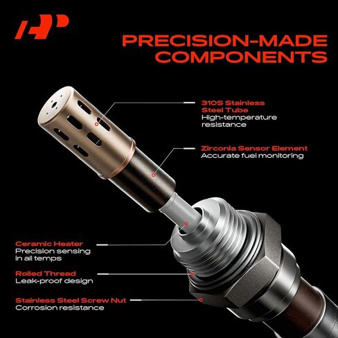 A-Premium O2 Oxygen Sensor Compatible with Hyundai Santa Fe 2003-2006, Sonata 2002-2005, Tiburon 2003-2008, Tucson 2005-2009 & Kia Optima, Sprotage, V6 2.7L, Replace# 39210-37523, 3921037523 in Kuwait