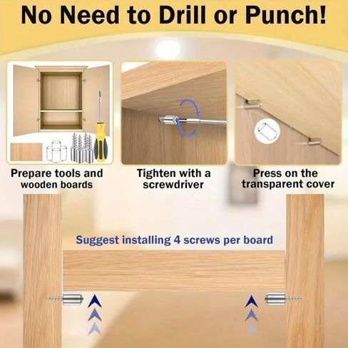 25 Pcs Shelf Pins with Non-Slip Sleeve, Self Tapping Screw Shelf Support Pegs for Kitchen & Bookcase Shelf Cabinet Furniture Closet Bracket Pegs in Saudi Arabia