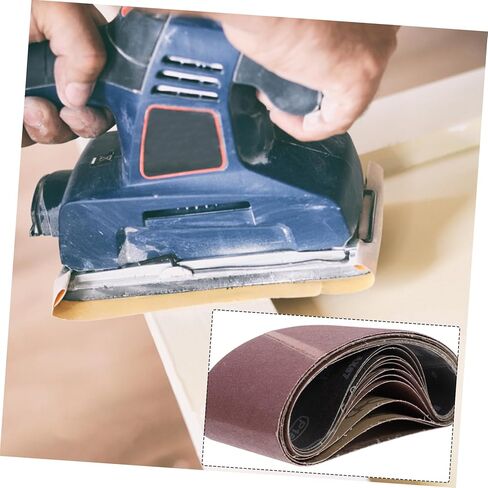 VILLCASE 12pcs Sanding Belts for Belt Sander Grit Durable Abrasive Bands for Woodworking Lightweight Portable Sandpaper for Grinding Polishing in Saudi Arabia