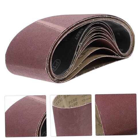 VILLCASE 12pcs Sanding Belts for Belt Sander Grit Durable Abrasive Bands for Woodworking Lightweight Portable Sandpaper for Grinding Polishing in Saudi Arabia
