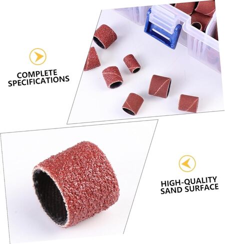 252pcs Drum Sander Sanding Bands and Sleeves Kit for Metal and Plastic Crafting Grit Mandrel Accessories for Polishing and Preparation in Saudi Arabia