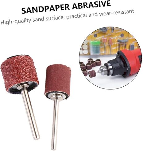 252pcs Drum Sander Sanding Bands and Sleeves Kit for Metal and Plastic Crafting Grit Mandrel Accessories for Polishing and Preparation in Saudi Arabia