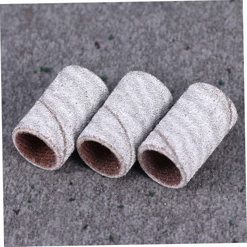 LIFKOME 100Pcs Nail Sanding Bands Set Professional Sanding Sleeves for Manicure Pedicure Compatible with Natural Artificial Nails for DIY Nail Art at Home in Saudi Arabia