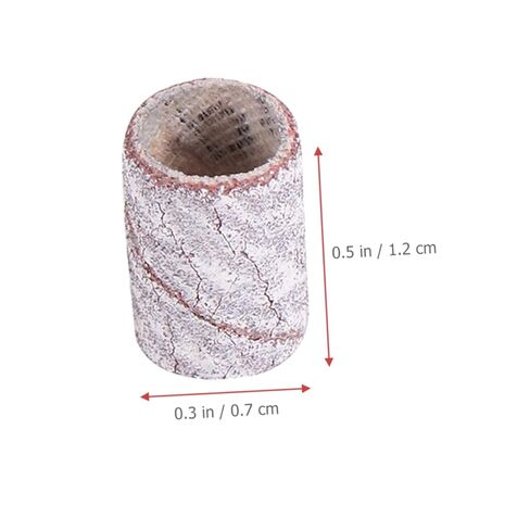 PartyKindom 200Pcs Sanding Bands for Nail Drill Fine Grit Manicure Tools with Mandrel Bits Durable Professional Nail Art Supplies for Home and Salon Use Easy Nail Polish Removal in Saudi Arabia