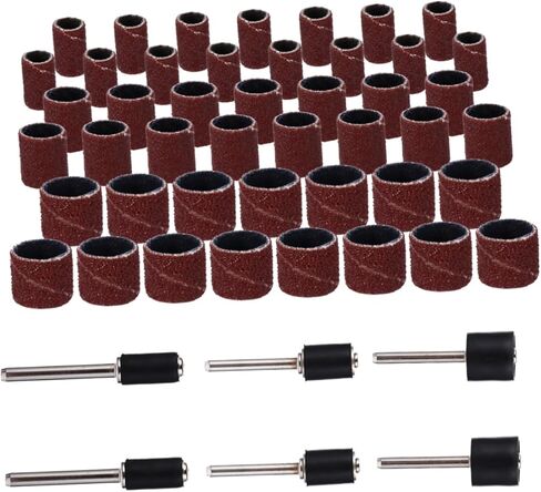 STOBOK 51pcs Elastic Sandpaper Bands Drum Mandrel Sanding Sleeve for Woodworking in Saudi Arabia