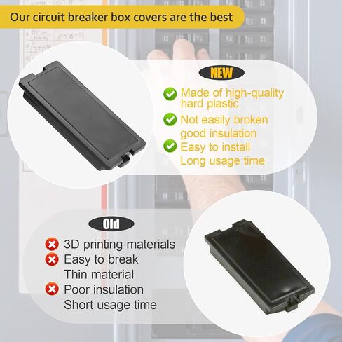 لوحة حشو الكسارة للوحة حشو قاطع الدائرة الكهربائية Eaton BRFPP تأتي مع ورق ملصق قاطع الدائرة 10 عبوات (1 بوصة) in Kuwait