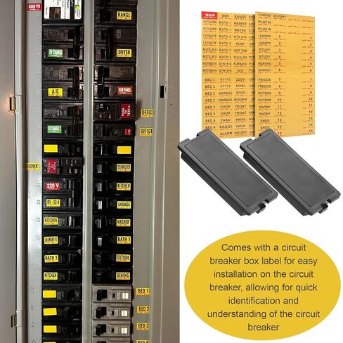 لوحة حشو الكسارة للوحة حشو قاطع الدائرة الكهربائية Eaton BRFPP تأتي مع ورق ملصق قاطع الدائرة 10 عبوات (1 بوصة) in Kuwait