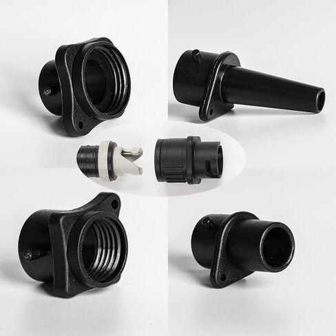 SUP Pump Adaptor Inflatable Boat Air Pump Air Valve Adapter Kit with 4 Air Valve Nozzles Paddleboard Air Nozzle Multifunctional Conversion Head in Kuwait
