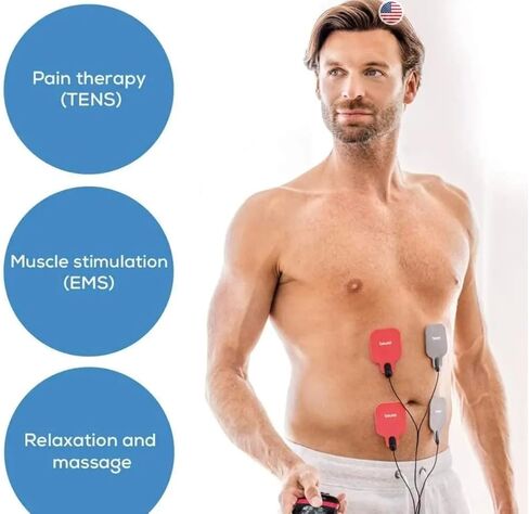 Beurer TENS Unit Replacement Electrode Gel Pads for EM59, 8 Pack Electrode Pads for TENS/EMS, Reusable Self-Adhesive Electrodes Pads, 20 Uses per Pad in Kuwait