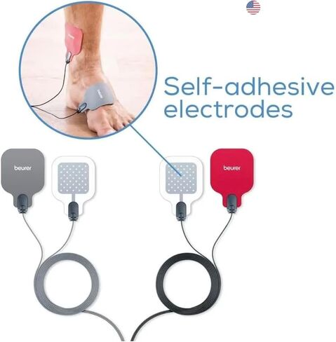 Beurer TENS Unit Replacement Electrode Gel Pads for EM59, 8 Pack Electrode Pads for TENS/EMS, Reusable Self-Adhesive Electrodes Pads, 20 Uses per Pad in Kuwait