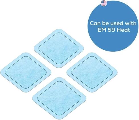 Beurer TENS Unit Replacement Electrode Gel Pads for EM59, 8 Pack Electrode Pads for TENS/EMS, Reusable Self-Adhesive Electrodes Pads, 20 Uses per Pad in Kuwait