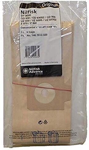 Nilfisk 1407015020 Paper Bag, Gd-930 Uz930 5 Pk in Kuwait