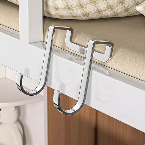 Cabinet Drawer Double Hook Stainless Steel Narrow Door Hooks Over Cabinet Door Hook for Kitchen Door,5Pcs in Saudi Arabia