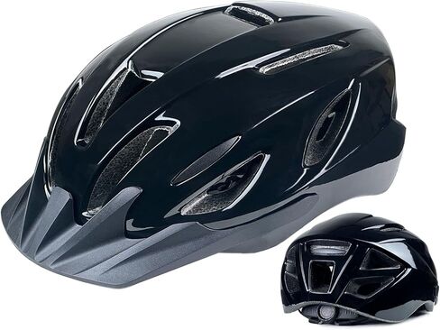 Bike Helmet for Adults Men Women, Size 58-62 cm for Riders Ages 14+, Adjustable Dial and Straps, 15 Air Vents, Removable Visor, Adult Bicycle Helmets in Saudi Arabia