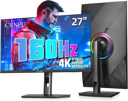 شاشة ألعاب 27 بوصة بدقة 1440 بكسل، شاشة QHD 144/165 هرتز سريعة IPS عمودية، 125% sRGB، FreeSync & G-Sync، HDR، تعديل الارتفاع لراحة اللاعب، ضوء RGB، مكبر صوت مدمج، منفذ HDMI وDP، S27QG in Kuwait