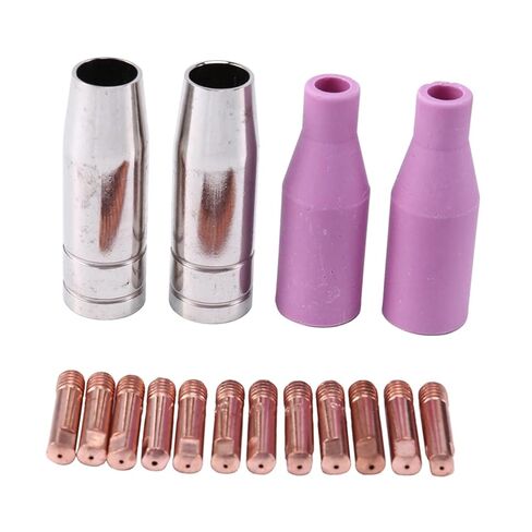 Set of Nozzles 16Pcs AK15 for Welding Torch Cap Tip Contact 0.8mm MB15 Ceramic Accessories Nozzle in Saudi Arabia