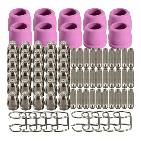 SG-55 AG-60 WSD-60 Plasma Cutting Machine Consumables Torch Nozzle Electrode Wearing Parts Kit 80Pcs Welding Nozzle in Saudi Arabia