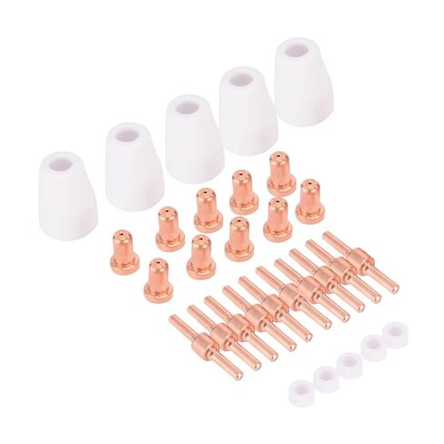 30pcs Thermal Plasma Cutting Consumables Spare Parts Kit Cutter Electrodes Tip for BPS40 CUT30/40/50 CT416/520 Welding Nozzle in Saudi Arabia