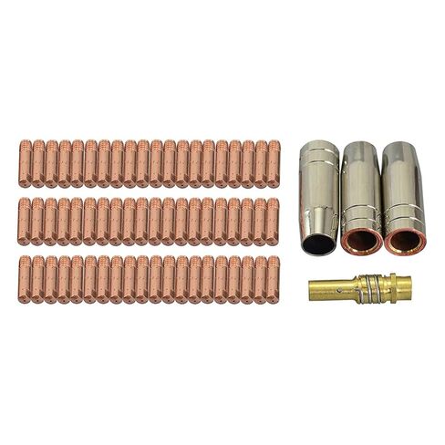 64Pcs MB15 Contact Tip Gas Nozzle Holder for 15AK Co2 MIG Welding Torch 0.8mm Consumables Nozzle in Saudi Arabia