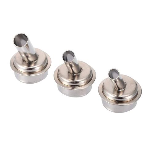 6Pcs 45 Degree Bent Curved Heat Nozzle 2.5/3/4/6/7/9mm Hot Air Nozzles Fit for Quick 861DW Soldering Station Welding Nozzle in Saudi Arabia