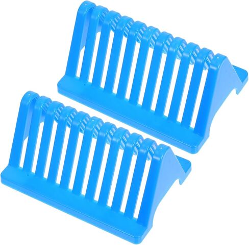 NOLITOY 2Pcs Triangular Microscope Slides Drying Rack Plastic Holder for Laboratory Slide Storage and Staining Biology Experiment Glass Organizer in Saudi Arabia