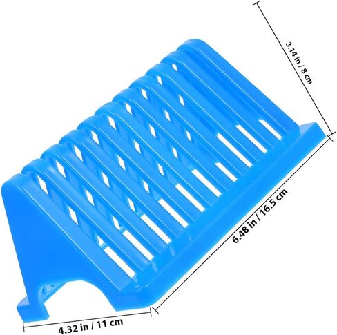 NOLITOY 2Pcs Triangular Microscope Slides Drying Rack Plastic Holder for Laboratory Slide Storage and Staining Biology Experiment Glass Organizer in Saudi Arabia