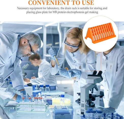 GARVALON 2Pcs Glass Slide Drying Rack Glass Slide Drain Shelf Drain Stand for Lab Use Storage and Drying in Kuwait