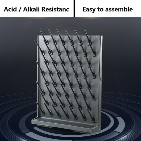 54pcs PP Laboratory Drainer for Glassware Bottle Drainer 27/54 Detachable Pegs Cleaning Equipment for School Lab Utensils in Saudi Arabia