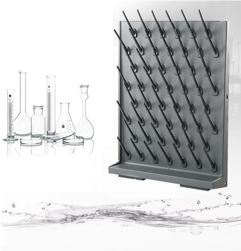 54pcs PP Laboratory Drainer for Glassware Bottle Drainer 27/54 Detachable Pegs Cleaning Equipment for School Lab Utensils in Saudi Arabia