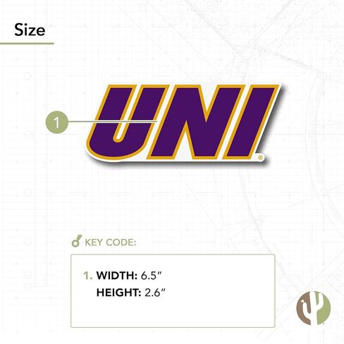 ملصق جامعة صبار الصحراء لشمال أيوا ملصق UNI Panthers ملصق حائط من الفينيل‏ للكمبيوتر المحمول زجاجة مياه سجل قصاصات السيارة (IND 00011) in Saudi Arabia