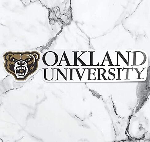 ملصق جامعة أوكلاند بشعار كامل OU Golden Grizzlies ملصق شديد التحمل مقاوم للماء للسيارات والنوافذ وأجهزة الكمبيوتر المحمولة وزجاجات المياه والمبردات in Saudi Arabia