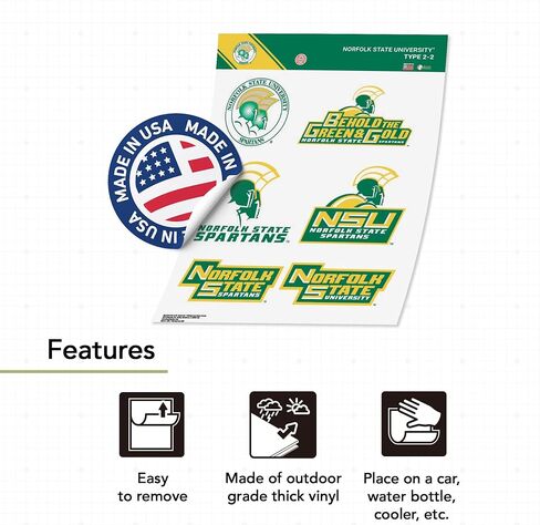 Desert Cactus Norfolk State University Sticker NSU Spartans Vinyl Decals Laptop Water Bottle Car Scrapbook T2 (Type 2-2) in Saudi Arabia