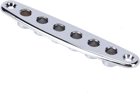 Guitar String Through Plate, Zinc Alloy Electric Bass Guitar Parts, with 2 Screws, for Bass Guitar in Saudi Arabia