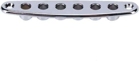 Guitar String Through Plate, Zinc Alloy Electric Bass Guitar Parts, with 2 Screws, for Bass Guitar in Saudi Arabia