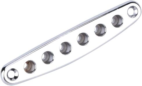 Guitar String Through Plate, Zinc Alloy Electric Bass Guitar Parts, with 2 Screws, for Bass Guitar in Saudi Arabia